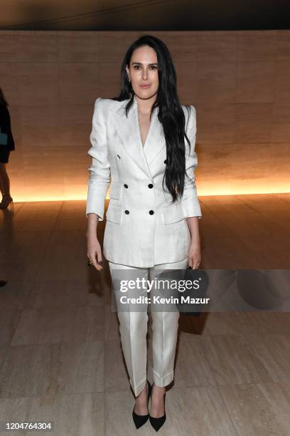 Rumer Willis attends the Tom Ford AW20 Show at Milk Studios on February 07, 2020 in Hollywood, California.