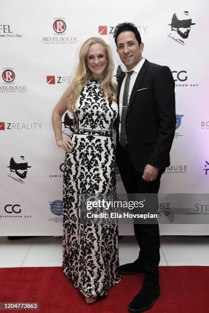 Consuelo Vanderbilt Costin and Rafael Feldman at the LA Launch Event Of SohoMuse at Christopher Guy West Hollywood Showroom on February 07, 2020 in...