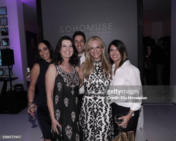 Guests, Rafael Feldman and Consuelo Vanderbilt Costin at the LA Launch Event Of SohoMuse at Christopher Guy West Hollywood Showroom on February 07,...