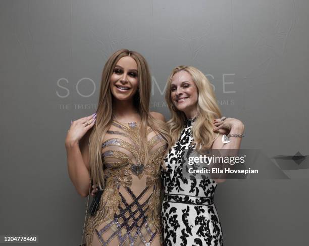 Gigi Gorgeous and Consuelo Vanderbilt Costin at the LA Launch Event Of SohoMuse at Christopher Guy West Hollywood Showroom on February 07, 2020 in...