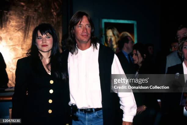 Actors Lucy Lawless and Kevin Sorbo attend an MCA Television promtional event for their TV shows 'Xena: Warrior Princess' and 'Hercules: The...