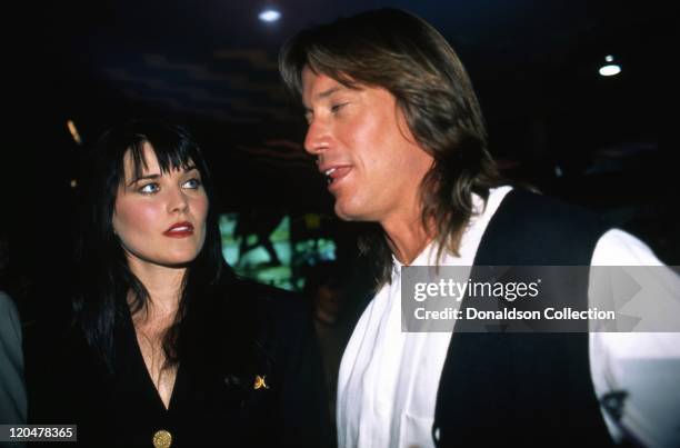 Actors Lucy Lawless and Kevin Sorbo attend an MCA Television promtional event for their TV shows 'Xena: Warrior Princess' and 'Hercules: The...
