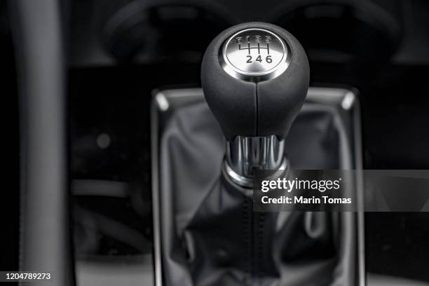 modern car gearbox lever - shift gear knob stock pictures, royalty-free photos & images