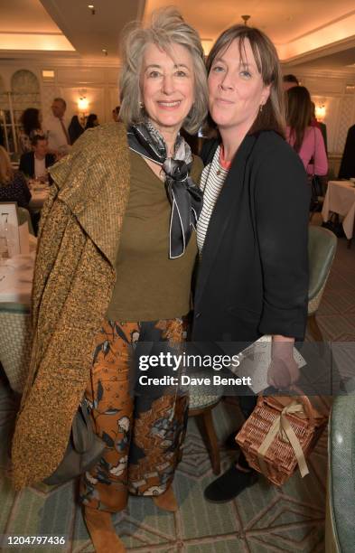 Maureen Lipman and Jess Phillips attend Turn The Tables 2020 hosted by Tania Bryer and James Landale in aid of Cancer Research UK at Fortnum & Mason...