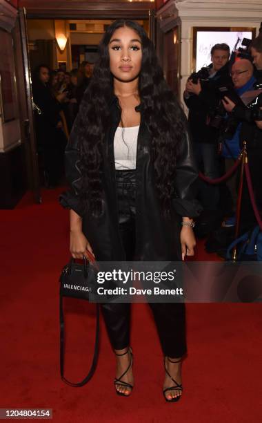 Sherlina Nym attends the press night performance of "Pretty Woman" at the Piccadilly Theatre on March 2, 2020 in London, England.