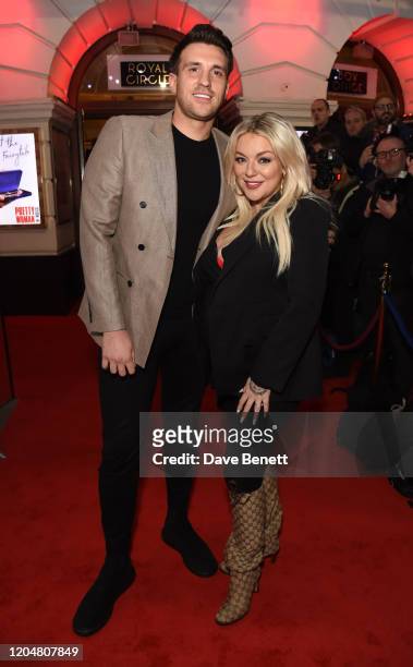 Jamie Horn and Sheridan Smith attend the press night performance of "Pretty Woman" at the Piccadilly Theatre on March 2, 2020 in London, England.