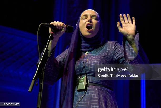 Sinead O'Connor performs at August Hall on February 07, 2020 in San Francisco, California.