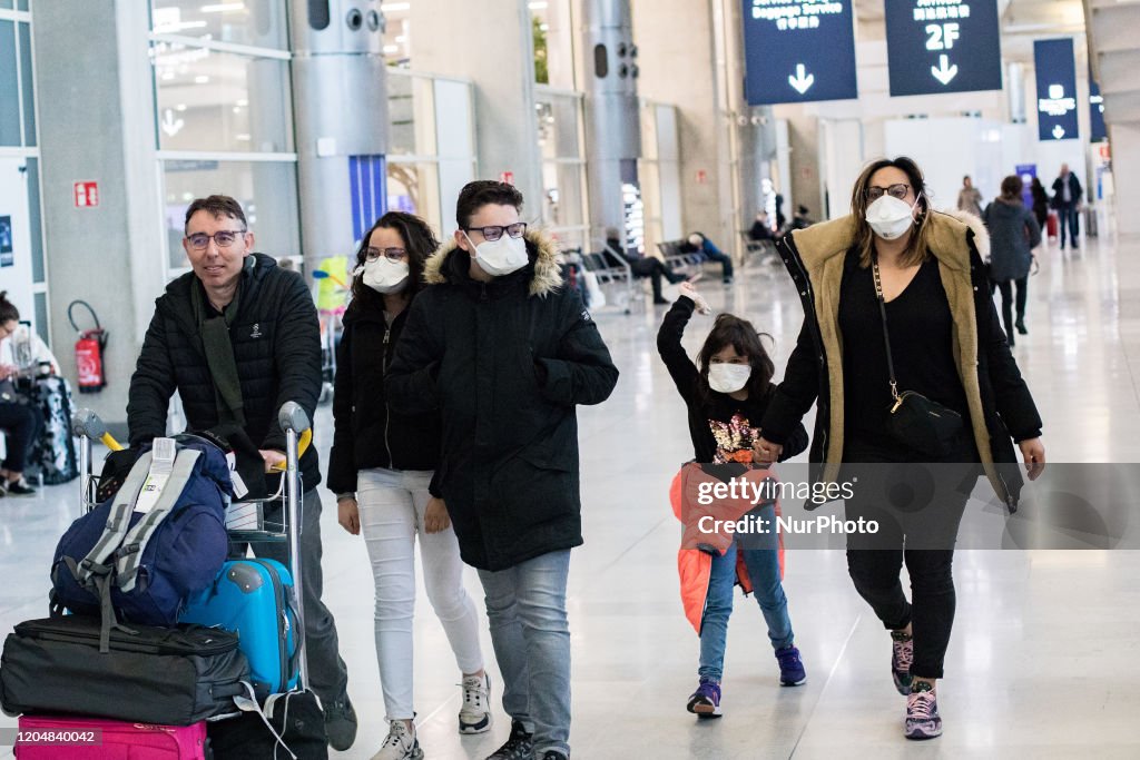 Spread Of Corona Virus At The Airport CDG In Paris
