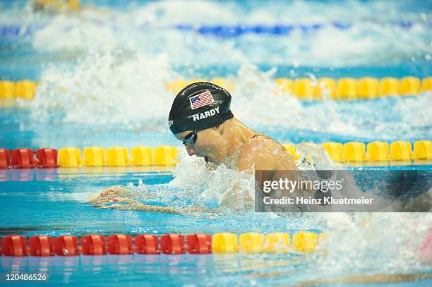 14th FINA World Championships: USA Jessica Hardy in action during Women's 50M Breaststroke Final at Oriental Sports Center. Hardy won gold. Shanghai,...