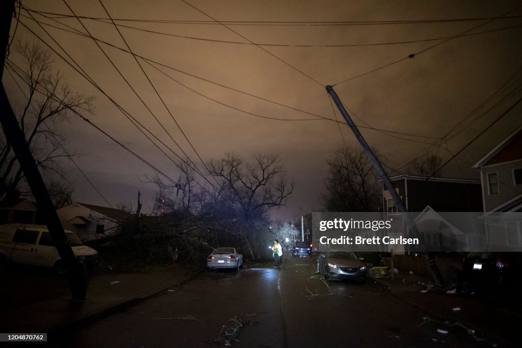Tornado Hits Nashville, Tennessee