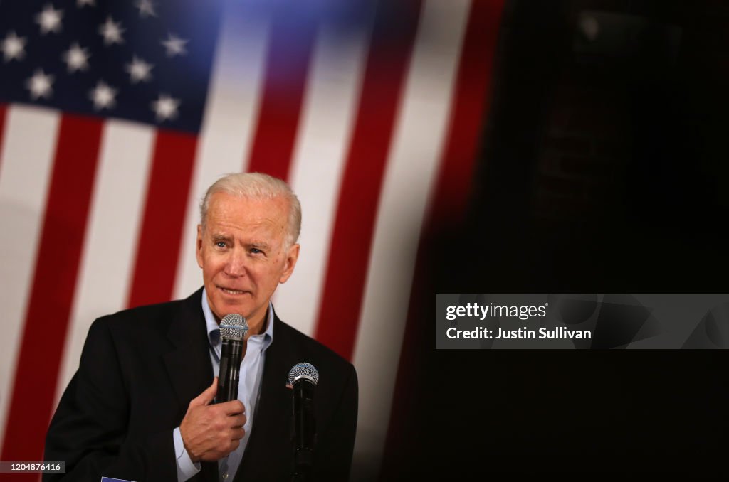 Presidential Candidate Joe Biden Campaigns In New Hampshire Ahead Of Primary