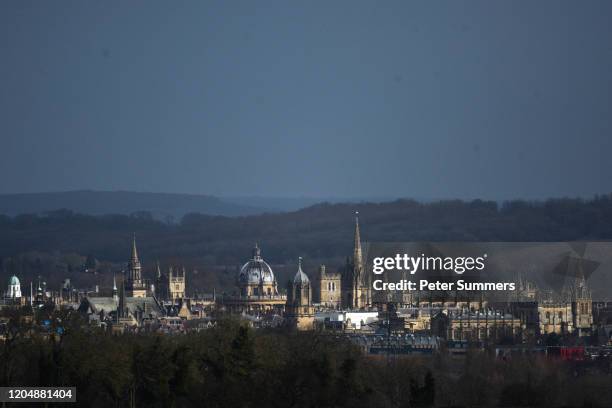 General view of the Oxford skyline on March 3, 2020 in Oxford, England.