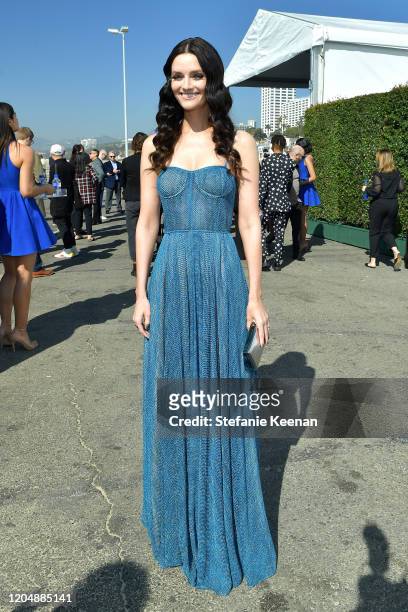 Lydia Hearst with FIJI Water and JNSQ at The 2020 Film Independent Spirit Awards on February 08, 2020 in Santa Monica, California.