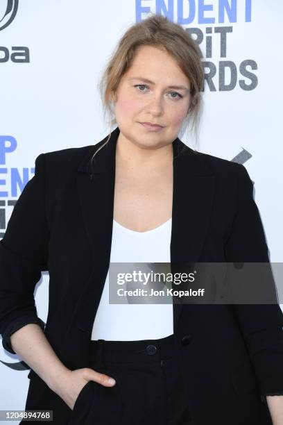 Merritt Wever attends the 2020 Film Independent Spirit Awards on February 08, 2020 in Santa Monica, California.