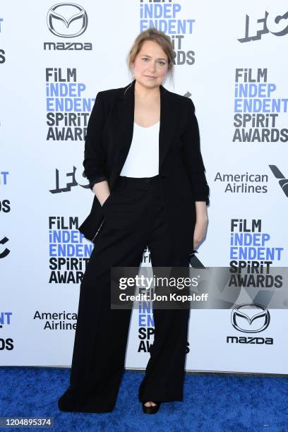 Merritt Wever attends the 2020 Film Independent Spirit Awards on February 08, 2020 in Santa Monica, California.