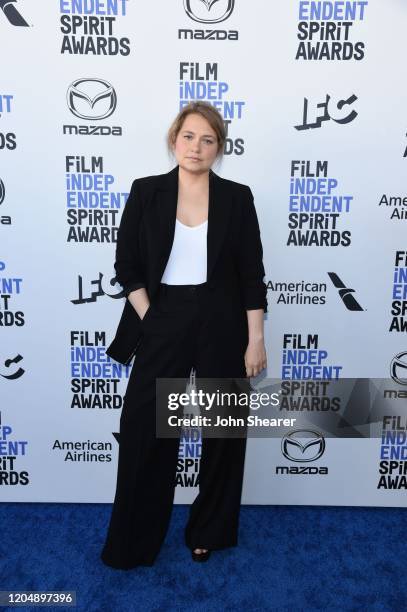 Merritt Wever attends the 2020 Film Independent Spirit Awards on February 08, 2020 in Santa Monica, California.