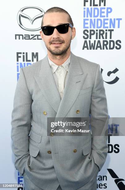 Shia LaBeouf attends the 2020 Film Independent Spirit Awards on February 08, 2020 in Santa Monica, California.