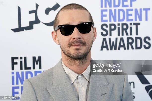 Shia LaBeouf attends the 2020 Film Independent Spirit Awards on February 08, 2020 in Santa Monica, California.