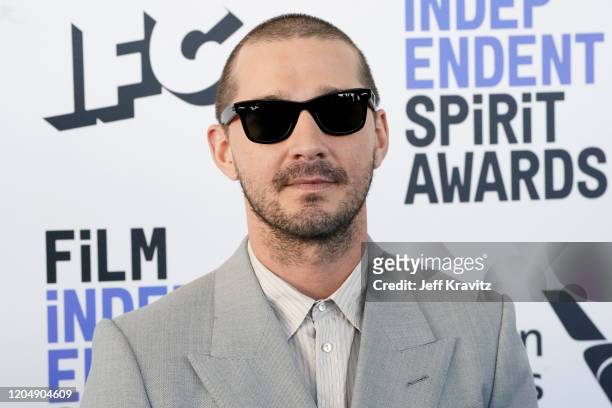 Shia LaBeouf attends the 2020 Film Independent Spirit Awards on February 08, 2020 in Santa Monica, California.