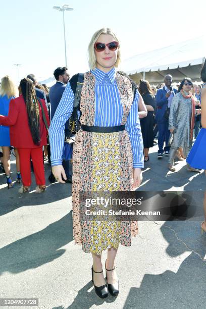 Greta Gerwig with FIJI Water and JNSQ at The 2020 Film Independent Spirit Awards on February 08, 2020 in Santa Monica, California.