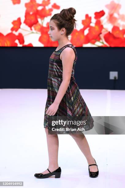 Model walks the runway wearing Bebe's and Liz's presents MODA Models during NYFW Powered By hiTechMODA on February 08, 2020 in New York City.