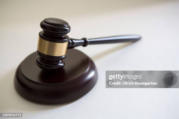 Symbol photo on the subjects auction hammer, court gavel, auction, case law, etc.