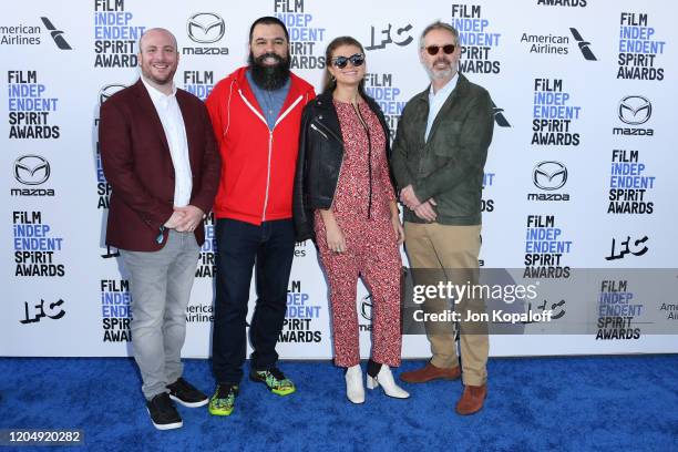 Eddie Rubin, Andrew Miano, Daniele Tate Melia, and Peter Saraf attend the 2020 Film Independent Spirit Awards on February 08, 2020 in Santa Monica,...