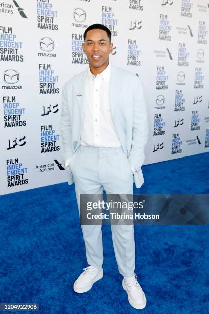 Kelvin Harrison Jr. Attends The 2020 Film Independent Spirit Awards with American Airlines at The 2020 Film Independent Spirit Awards on February 08,...