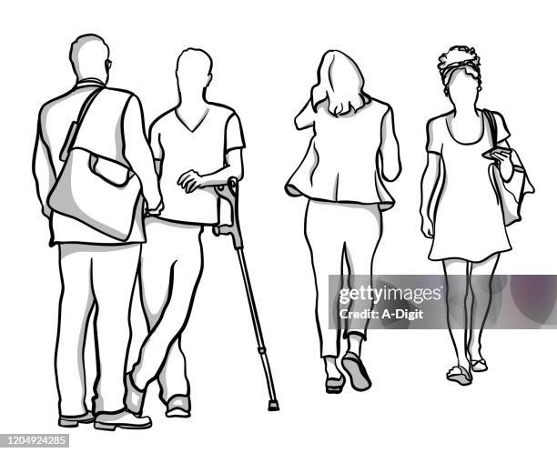 challenge and courage - cerebral palsy stock illustrations