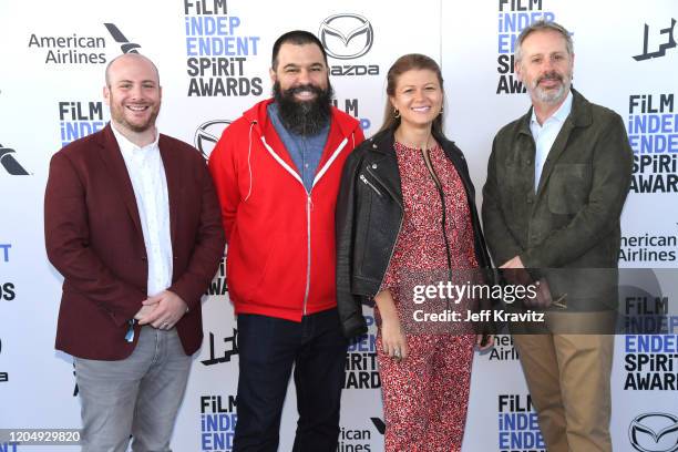 Eddie Rubin, Andrew Miano, Daniele Tate Melia, and Peter Saraf attend the 2020 Film Independent Spirit Awards on February 08, 2020 in Santa Monica,...