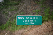 Chapel Hill/Durham NC, Highway Sign