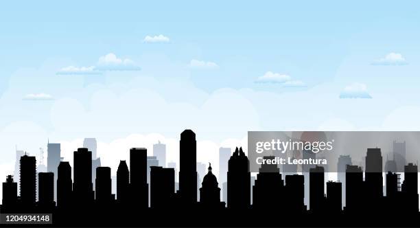 austin (all buildings are complete and moveable) - austin texas skyline vector stock illustrations