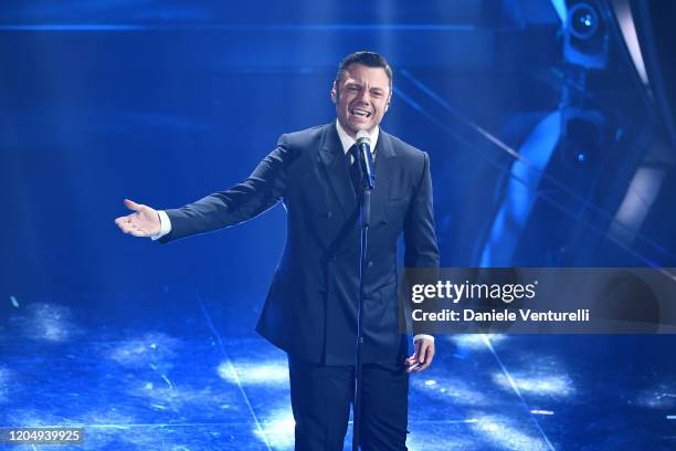 Tiziano Ferro attends the 70° Festival di Sanremo at Teatro Ariston on February 08, 2020 in Sanremo, Italy.