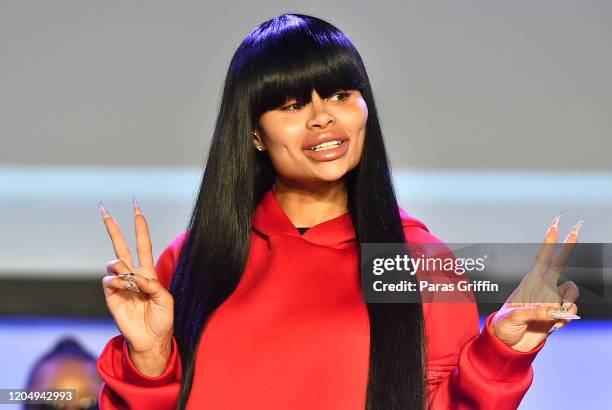 Blac Chyna attends 2020 Bronner Brothers International Beauty Show at Georgia World Congress Center on February 08, 2020 in Atlanta, Georgia.