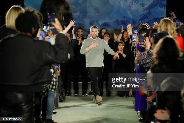 Brandon Maxwell walks the runway at Brandon Maxwell during New York Fashion Week: The Shows at American Museum of Natural History on February 08,...