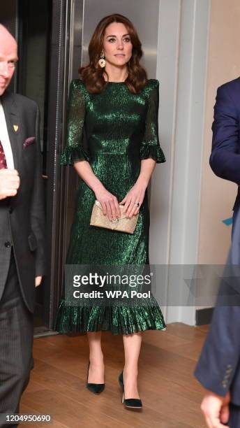 Catherine, Duchess of Cambridge attends a reception with Prince William, Duke of Cambridge, hosted by the British Ambassador to Ireland Robin...