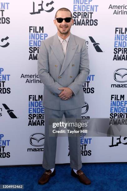 Shia LaBeouf attends the 2020 Film Independent Spirit Awards at Santa Monica Pier on February 08, 2020 in Santa Monica, California.