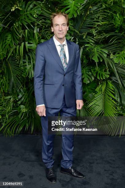 Julian Sands attends CHANEL and Charles Finch Pre-Oscar Awards Dinner at Polo Lounge at The Beverly Hills Hotel on February 08, 2020 in Beverly...