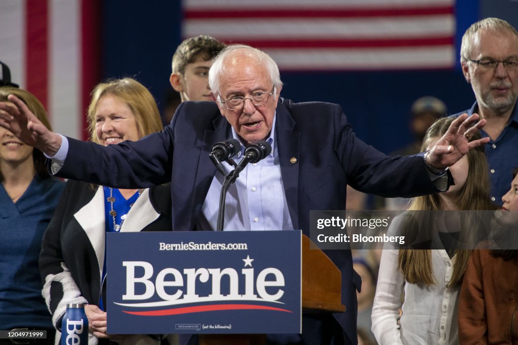 Bernie Sanders Hosts Primary Night Rally