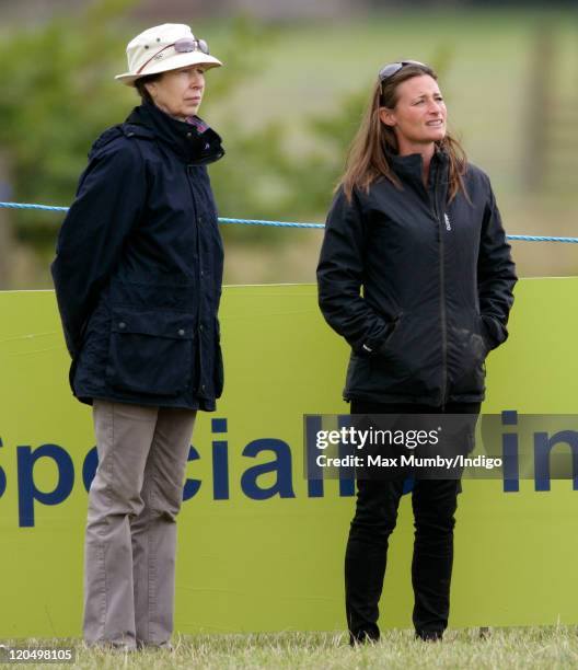 Princess Anne and Dolly Maud attend day 2 of The Festival of British Eventing at Gatcombe Park on August 6, 2011 in Stroud, England.