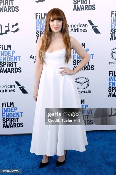 Lorene Scafaria attends the 2020 Film Independent Spirit Awards at Santa Monica Pier on February 08, 2020 in Santa Monica, California.