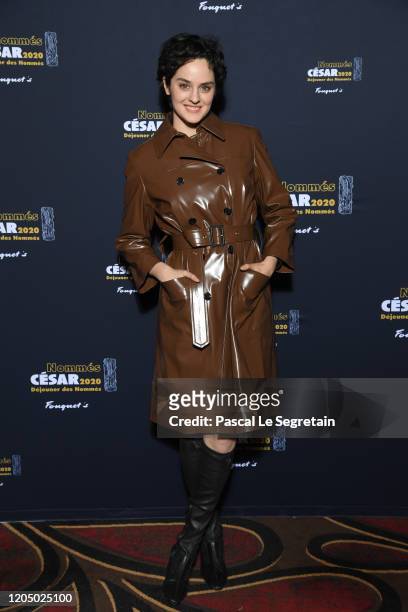 Noemie Merlant, nominated for 'Best Actress' in 'Portrait de la jeune fille en feu', attends the Cesar 2020 - Nominee Luncheon At Le Fouquet's on...