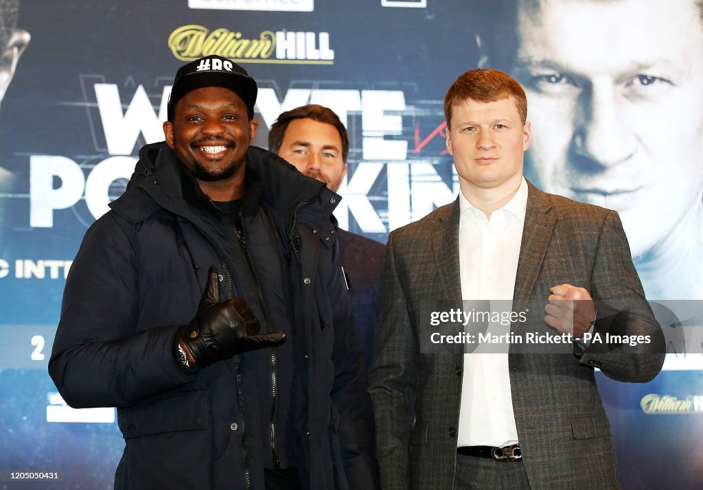 Dillian Whyte and Alexander Povetkin Press Conference - Mercure Manchester Piccadilly Hotel
