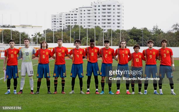 Spain U17 players , Nicolas Serrano, Miguel Angel Sanz, Javier Serrano Martinez, Ruben Iranzo Lendinez, Adrian Corral Alciturri, Ilaix Moriba Koruma,...