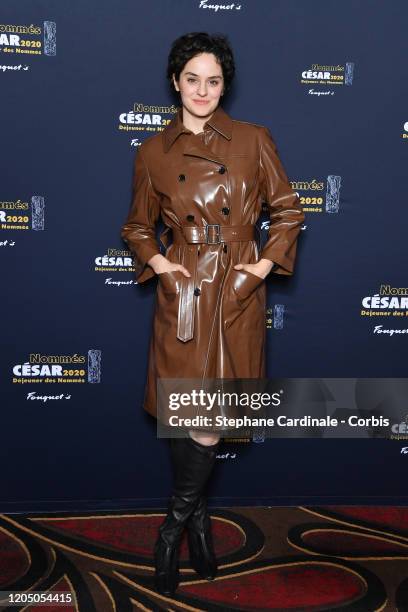 Noemie Merlant, nominated for 'Best Actress' in 'Portrait de la jeune fille en feu', attends the Cesar 2020 - Nominee Luncheon At Le Fouquet's on...