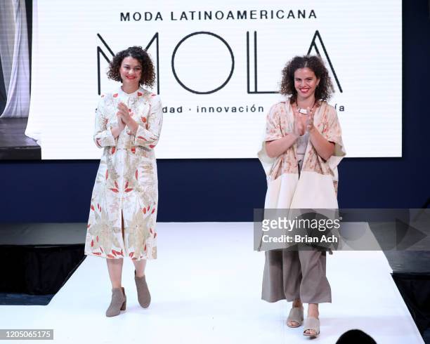 Designers walk the runway for Cerrito de Indios during NYFW Powered By hiTechMODA on February 08, 2020 in New York City.