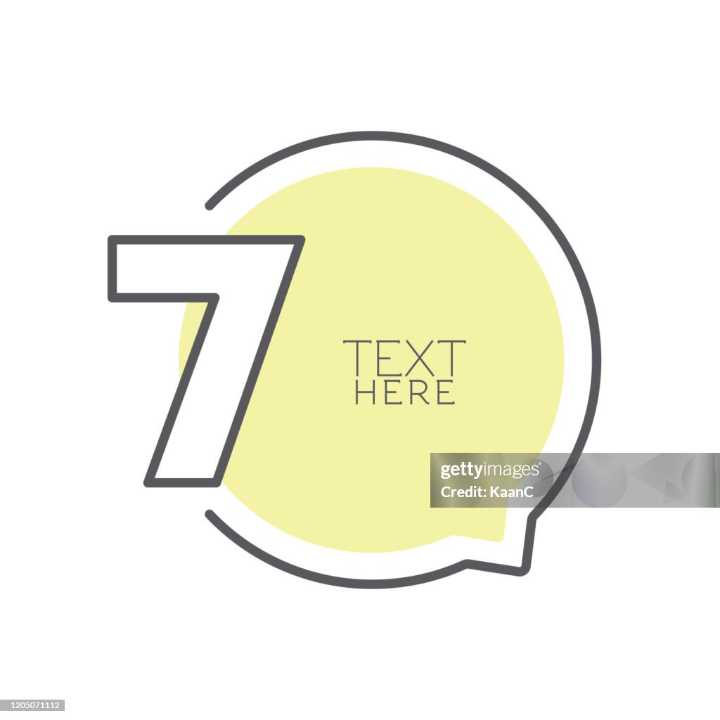 Step Image Number Step Number Stock Illustration Speech Bubble Vector High-Res Vector ...