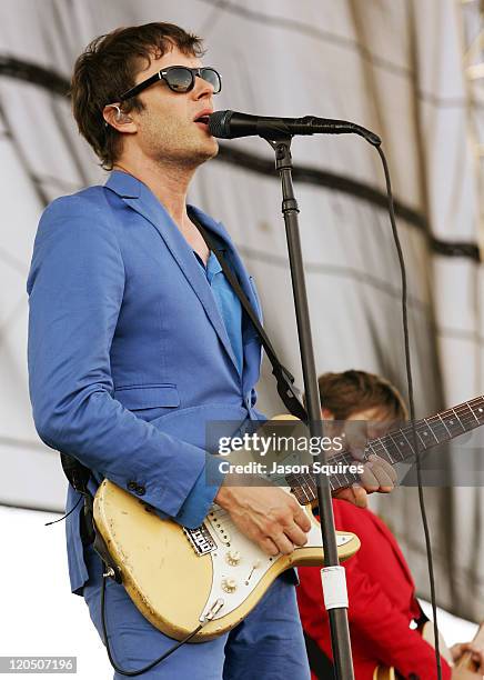 Singer/musician Damian Kulash of OK Go performs during the 2011 Kanrocksas Music Festival at Kansas Speedway on August 6, 2011 in Kansas City, Kansas.