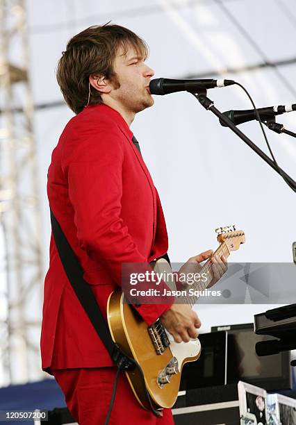 Singer/musician Andy Ross of OK Go performs during the 2011 Kanrocksas Music Festival at Kansas Speedway on August 6, 2011 in Kansas City, Kansas.