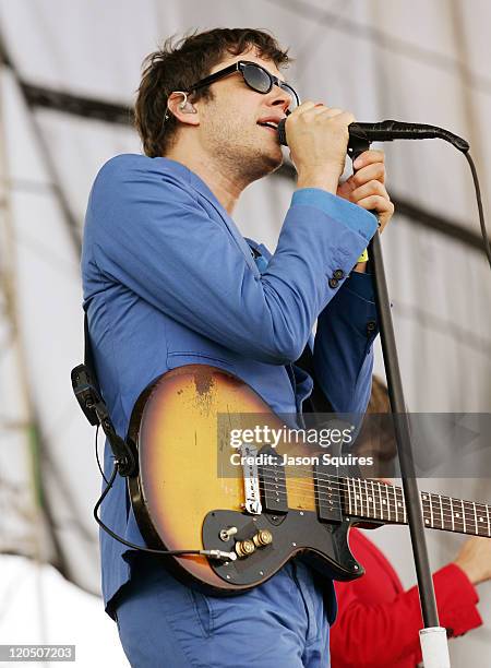 Singer/musician Damian Kulash of OK Go performs during the 2011 Kanrocksas Music Festival at Kansas Speedway on August 6, 2011 in Kansas City, Kansas.